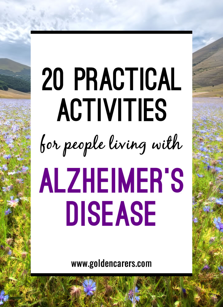 20 Practical Activities For People Living With Alzheimer s Disease