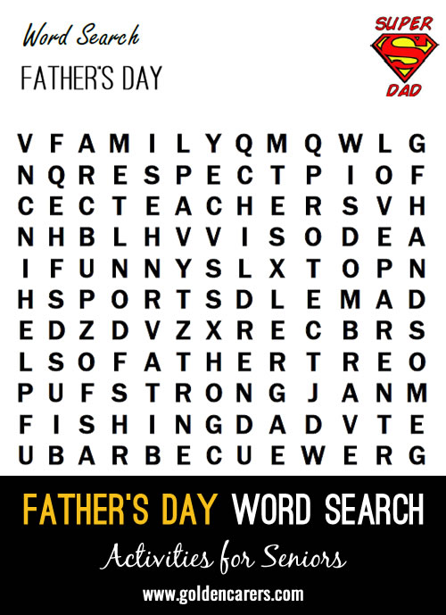 Father s Day Word Search 1