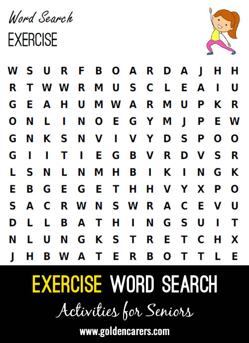 Exercise Word Search