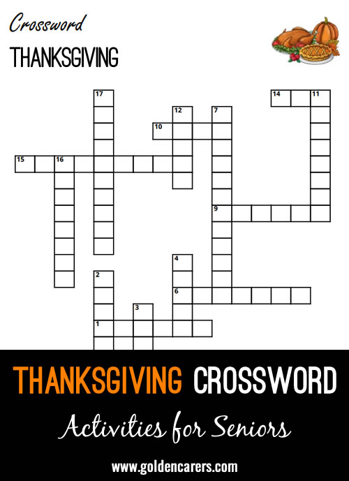 Here is a Thanksgiving Day-themed crossword to enjoy!