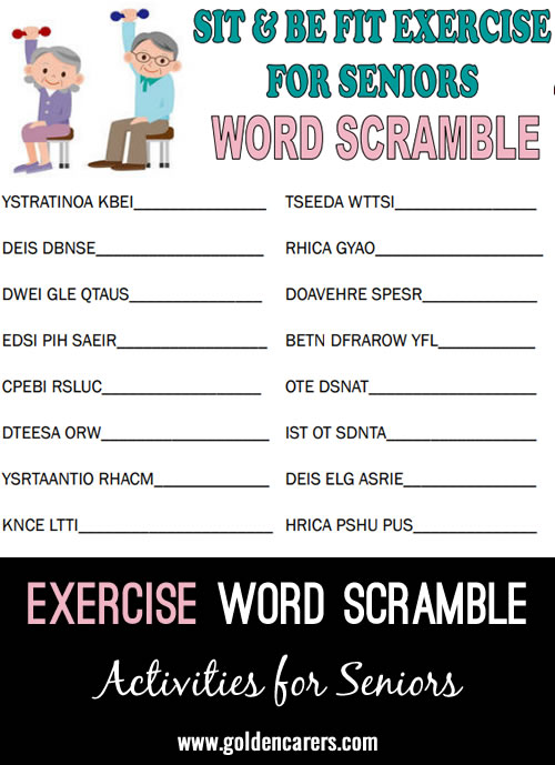 Exercise Word Scramble