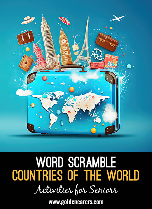 Unscramble Countries Of The World