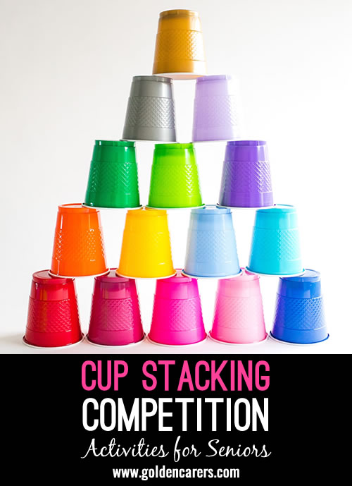 Get ready for a fun and exciting Cup Stacking Competition!