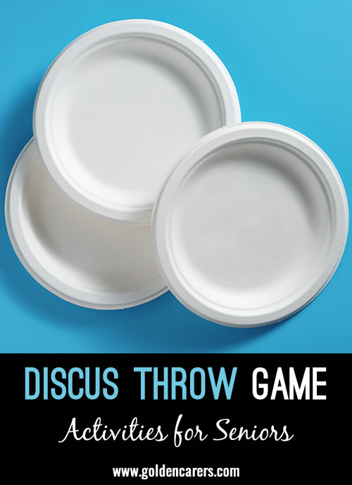 Get ready for some fun with our Discus Throw Game, perfect for both indoor and outdoor play! You can also use Frisbees or Boomerangs to play this game.