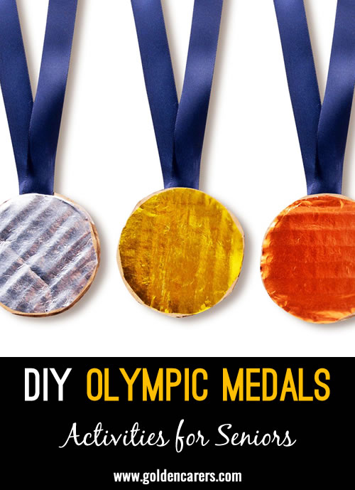 Create medals to award participants of your Olympic Game festivities!