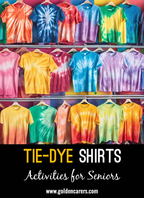 Infuse some vibrant flair into wardrobes with a fun tie-dye shirt activity!