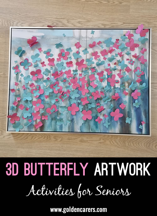 Engage in a fun and creative 3D art activity to create beautiful butterfly designs!