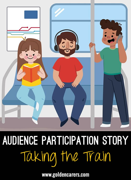 An audience participation story engages the audience in the story. It is a fun activity that promotes focus and creativity. Clients may repeat a word or phrase throughout the story: sing, gesture, or act. 