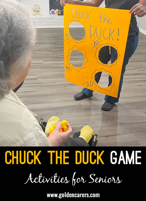 Chuck the Duck is a fun and engaging game perfect for a group activity. It's easy to set up with simple materials and brings lots of joy and excitement. Enjoy!