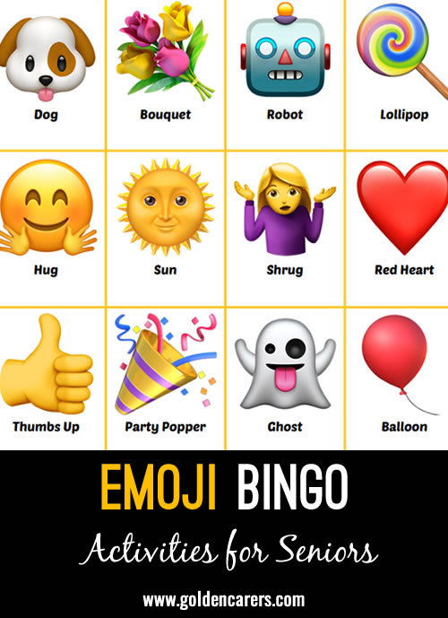 Here is an emoji-themed bingo game to enjoy!