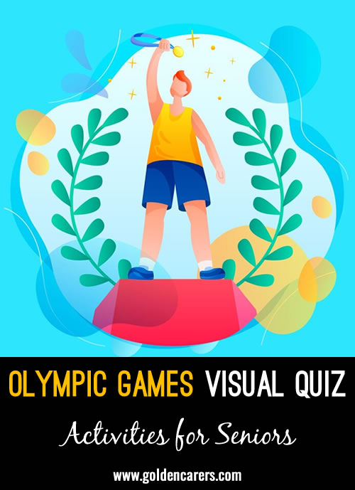 25 questions about the history of the Olympic Games. A fun trivia and reminiscing activity for seniors.