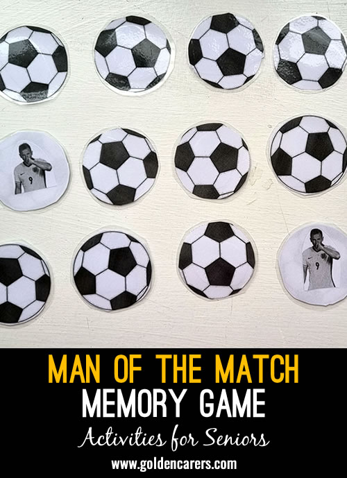 Get ready to score with our Football Man of the Match Memory Game!