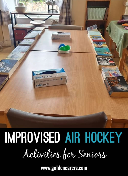 Create a fun and easy air hockey game at home using simple materials!