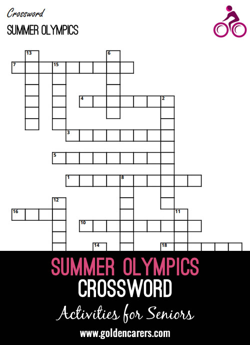 An Olympic themed crossword to enjoy!