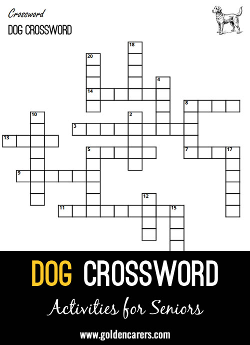 Here is a dog-themed crossword to enjoy!