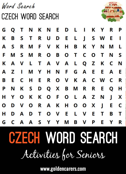 Here is a Czech-themed word search to enjoy!