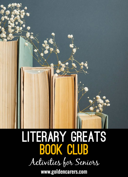 Explore the lives and works of classic authors through reading, discussion, and short films. Ideal for monthly gatherings, this club fosters intellectual engagement and social connection.