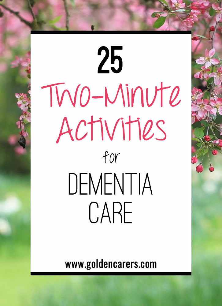 During your working hours, you will see many clients outside of programmed activities; seize the opportunity and engage with them. It will only take a minute or two and can transform someone's state of mind and lift their spirits more than you can imagine.