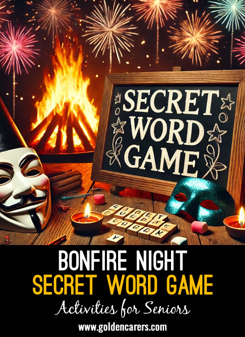 Secret Word Game - for Bonfire Night 