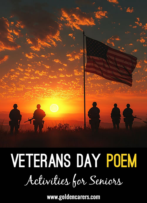 Here is a heartfelt tribute honoring the bravery and sacrifice of those who served, especially on Veterans Day.