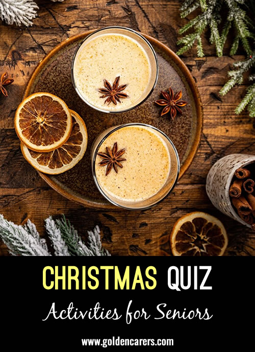 Here is as festive multiple-choice Christmas quiz to enjoy!