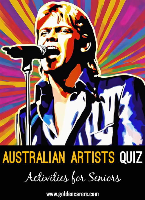 Here is a quiz celebrating iconic Australian artists.