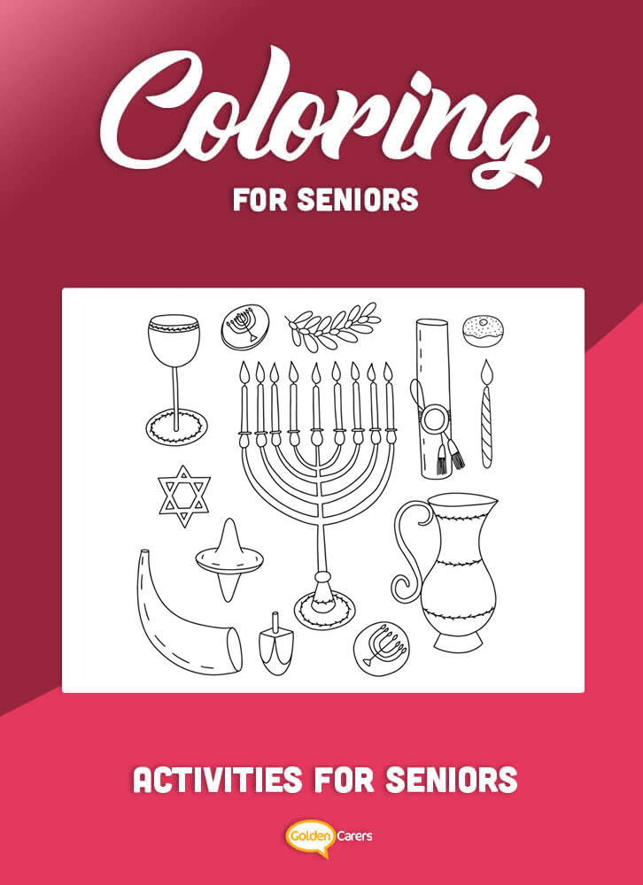 Here are some Hanukkah-themed coloring templates to enjoy!