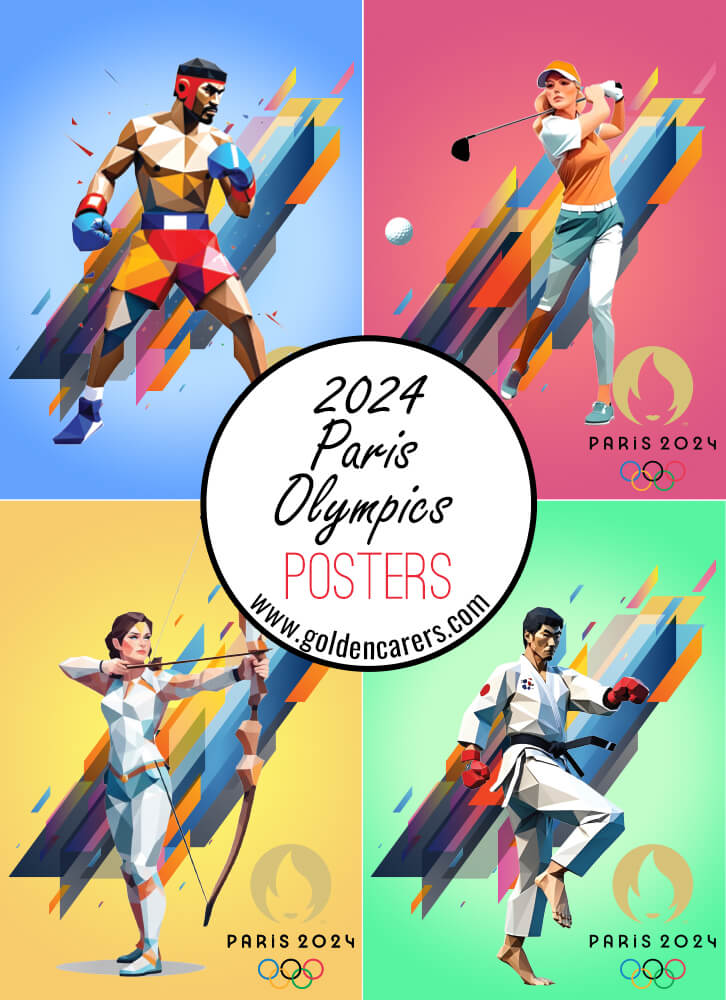 Paris 2024 Olympics posters for decorating! 