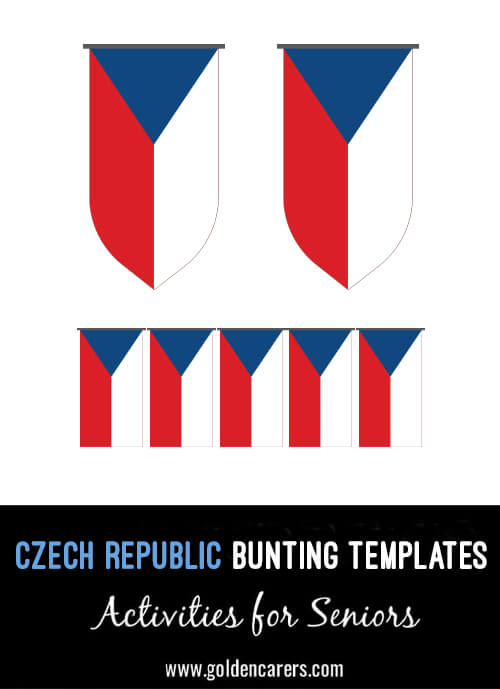 Czech Bunting templates for a Czech-themed party!