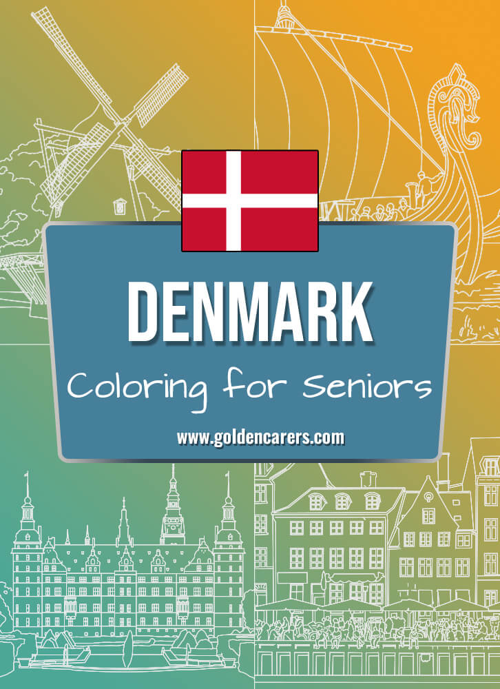 Here are some Denmark-themed coloring templates to enjoy!