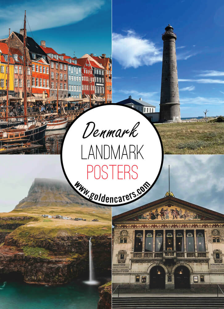 Posters of famous landmarks in Denmark!