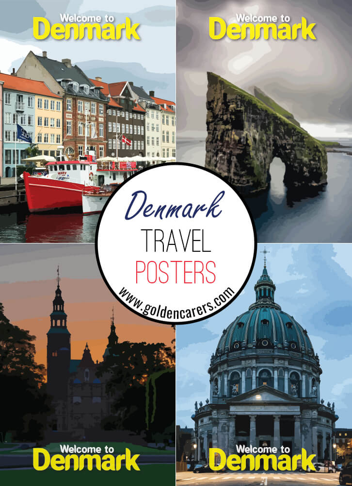 Posters of famous tourist destinations in Denmark!