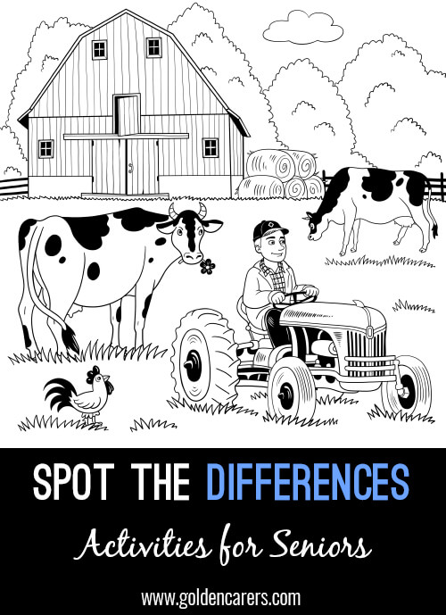 Farm Life: Another fun spot-the-differences activity for seniors!