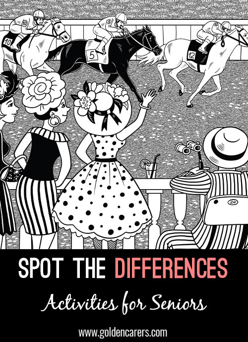 Horse Race: Another fun spot-the-differences activity for seniors!