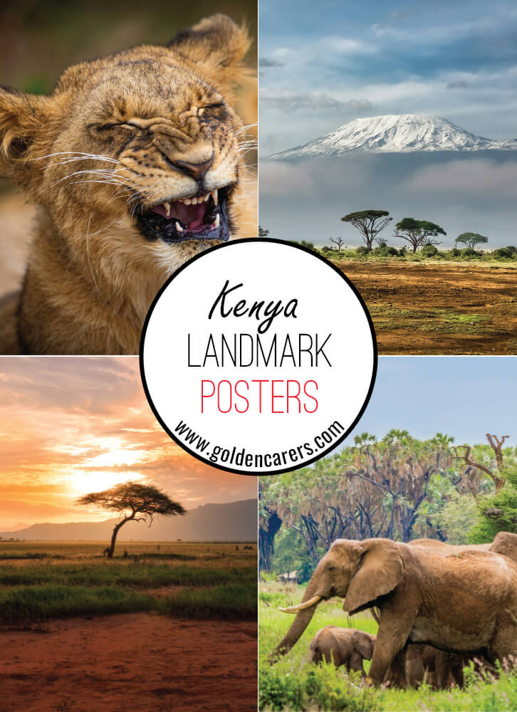 Posters of famous landmarks in Kenya!