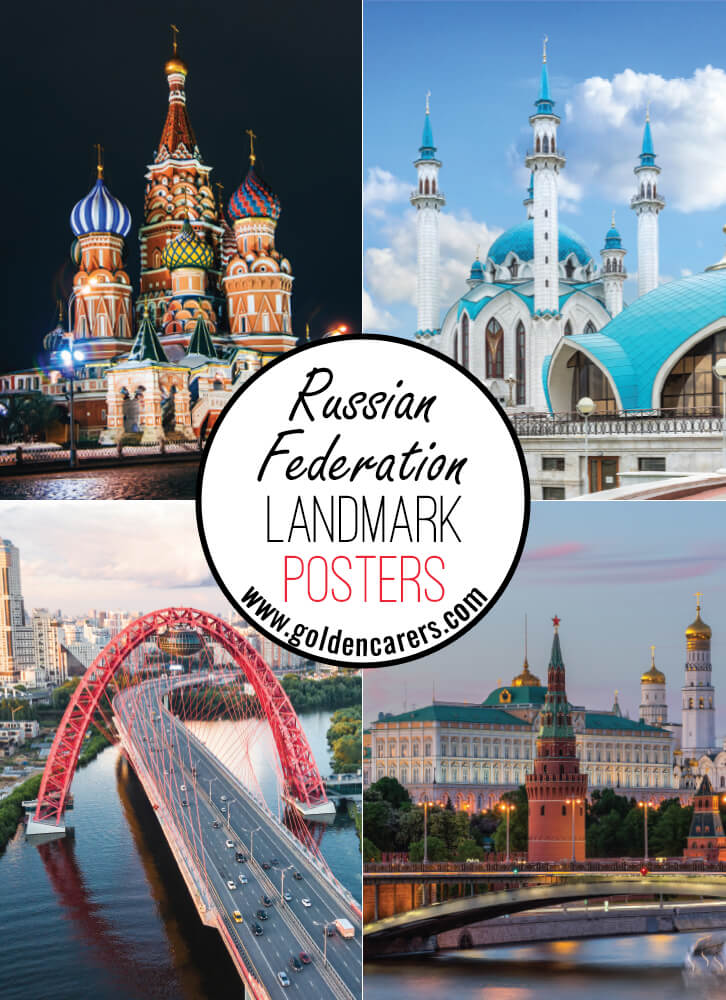 Posters of famous landmarks in Russia!