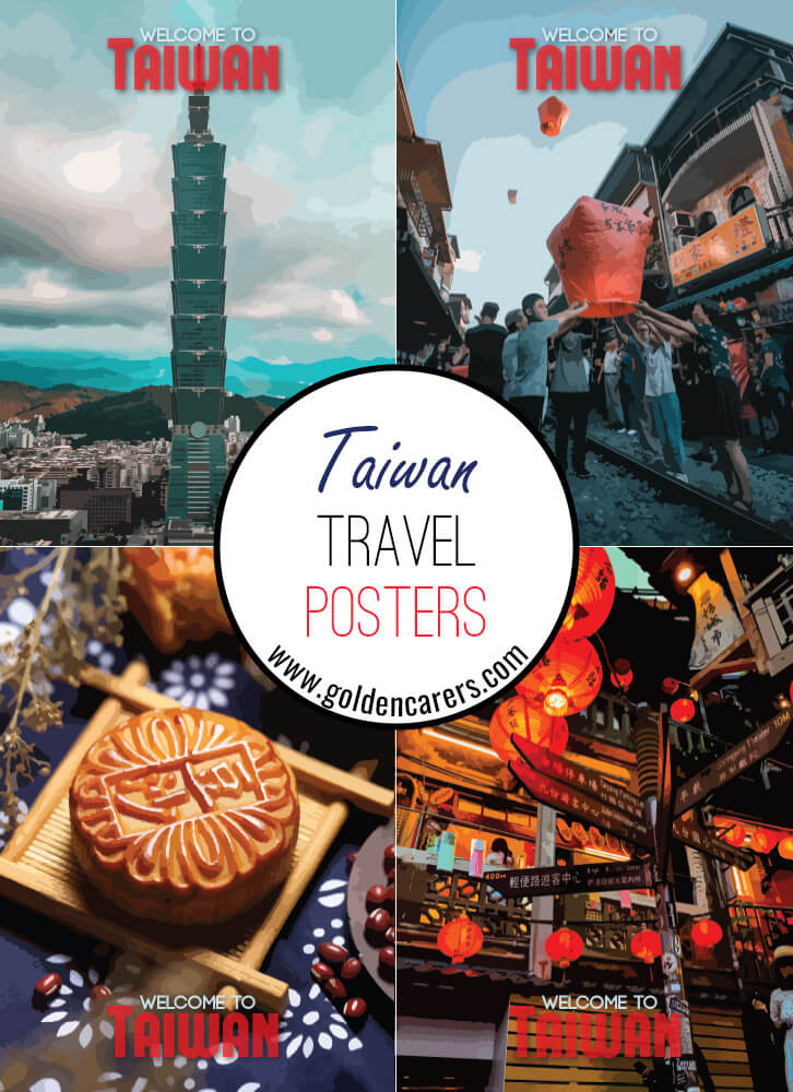 Posters of famous tourist destinations in Taiwan!