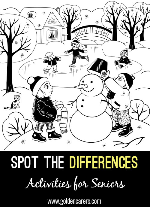 Winter: Another fun spot-the-differences activity for seniors!