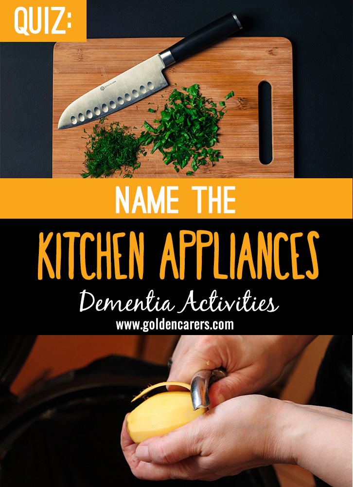 Correct Names For Kitchen Appliances