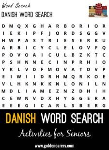 Danish Word Search