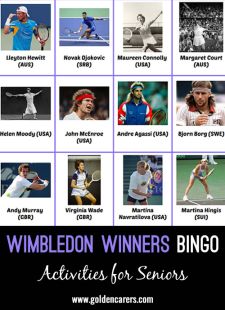 Wimbledon Winners Bingo 