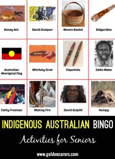 Indigenous Australian Bingo