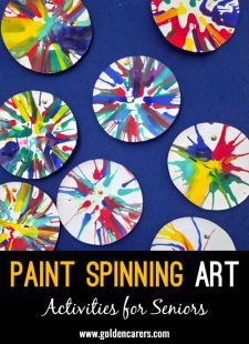 Vibrant Paint Spinning Art