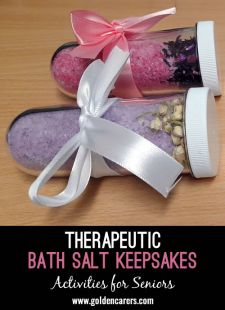 Therapeutic Bath Salt Keepsakes