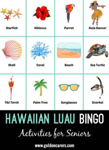 Hawaiian Luau Bingo