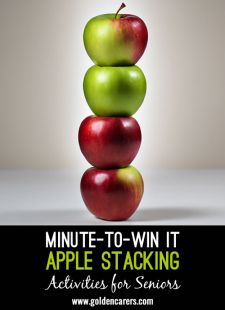 Minute-to-Win It Apple Stacking