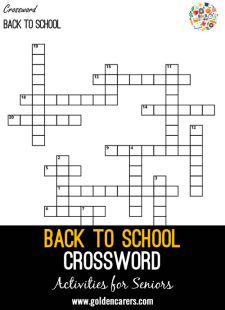 Back to School Crossword