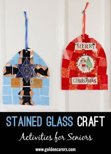 Festive Stained Glass Craft