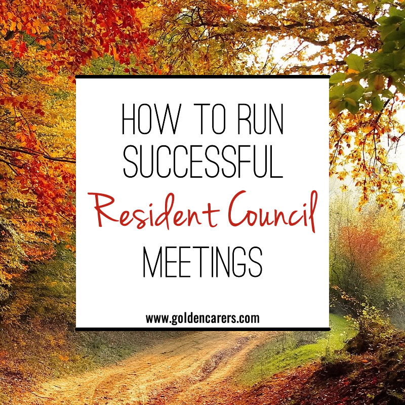 How to Run Successful Resident Council Meetings