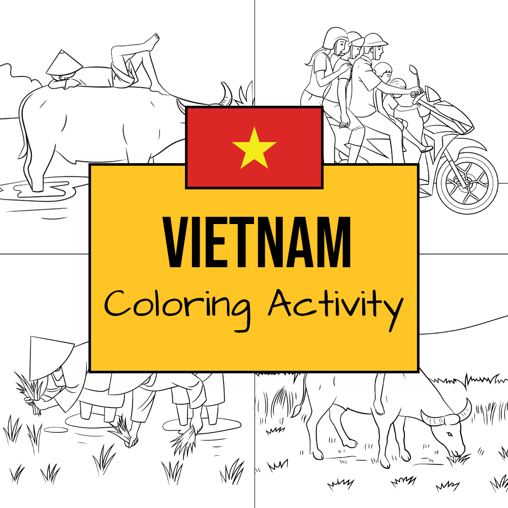 Vietnam Coloring Activity